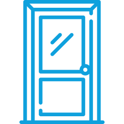 door blue icon